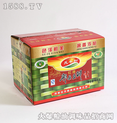 红油豆瓣酱10kg-兆丰和