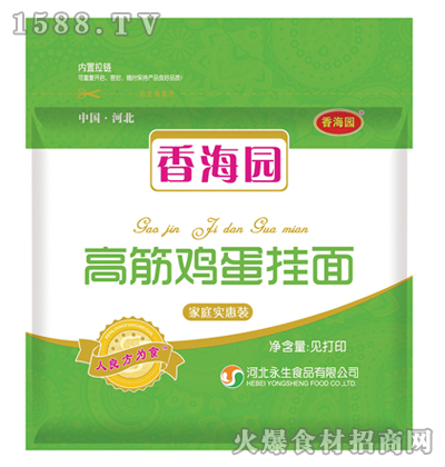 香海园高筋鸡蛋挂面（家庭实惠装）