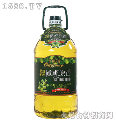 欧丽珍妮特级初榨橄榄原香食用调和油5L