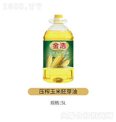 金浩 压榨玉米胚芽油 营养食用油 健康油 菜油调味油 5L