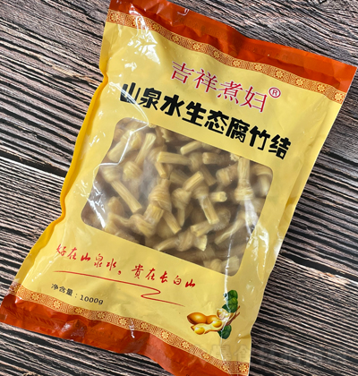 吉祥煮妇 山泉水生态腐竹结  豆制品 新鲜素食 美味火锅食材 1000g