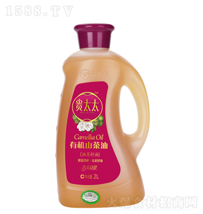 贵太太  木本益健有机山茶油 食用油 健康油 烹饪油 营养调味油 2L