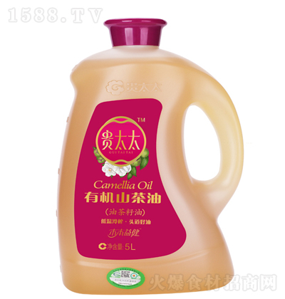 贵太太 有机山茶油 食用油 健康油 烹饪油 营养调味油 5L