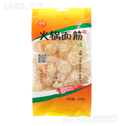 �G翠 火�面筋(面藕) 豆制品 新�r素食 美味火�食材 150克