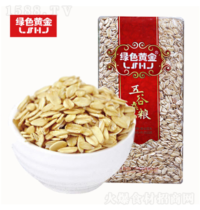 绿色黄金 燕麦片麦仁麦米生农产品包装 五谷杂粮 (2)
