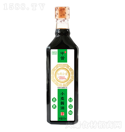 中酱 七彩小麦 小麦酱油（酿造酱油）500ml