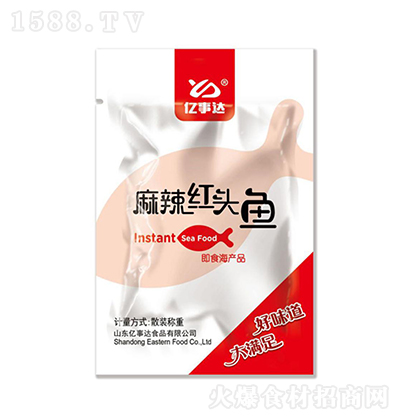 亿事达 麻辣红头鱼 熟食 鱼肉块  加热下饭菜 海产品 袋装