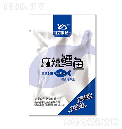 亿事达 麻辣鳕鱼 熟食 鱼肉块  加热下饭菜 海产品 袋装