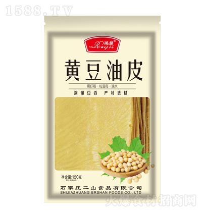 瑞捷 黄豆油皮 豆制品 新鲜素食 美味火锅食材 150克