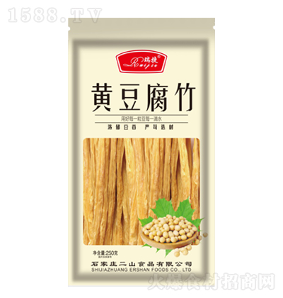 瑞捷 黄豆腐竹 豆制品 新鲜素食 美味火锅食材 250克