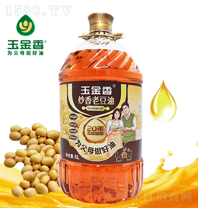 玉金香 炒香老豆油  5L 食用油