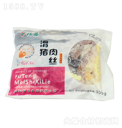 福藤 滑猪肉丝300g  速冻生制品