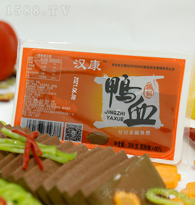 汉康 鸭血 火锅食材 生鲜食材 火锅菜 300克