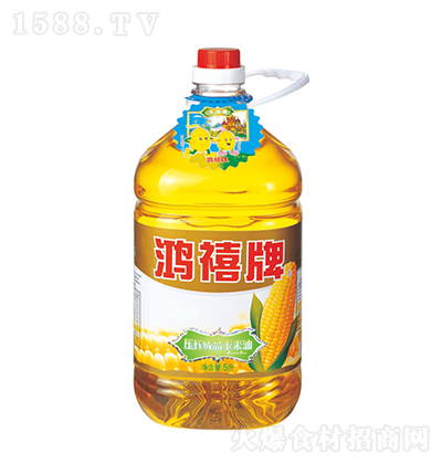 鸿禧牌 玉米油5L 食用油 植物油 健康烹饪油