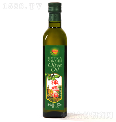 瑞福牌 优质初榨橄榄油 500ml玻璃瓶装拌菜食用油 健康油