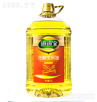 道道全 压榨玉米油 植物油 食用油 健康油 5L