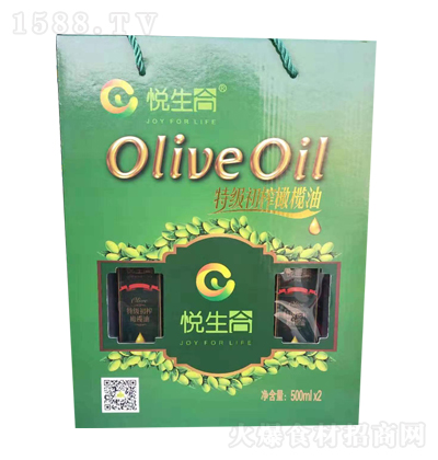 悦生合 特级初榨橄榄油 植物油 食用油 健康油 烹饪油 1000ml