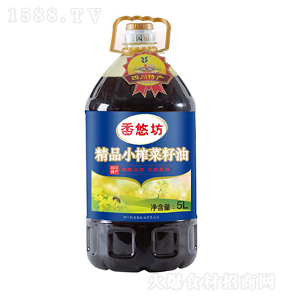 香悠坊 精品小榨菜籽油 植物油 食用油 健康油 粮油 5L
