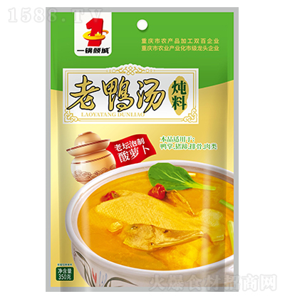 一锅倾城 老鸭汤炖料 老坛泡菜酸萝卜 调味品 350克