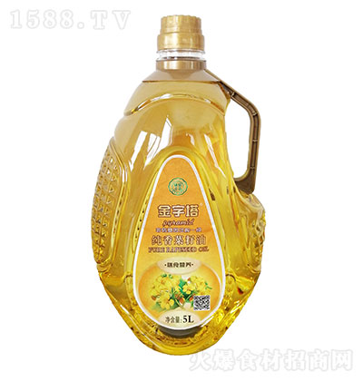 金字塔 纯香菜籽油 植物油 食用油 健康油 粮油 5L