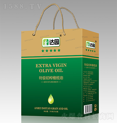 达园 特级初榨橄榄油 植物油 食用油 健康油 粮油750ml