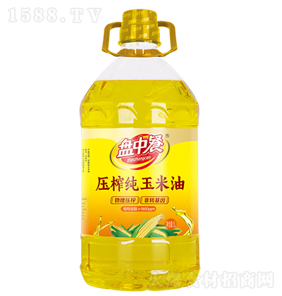 盘中餐 压榨纯玉米油 食用油 健康油 烹饪油 5L