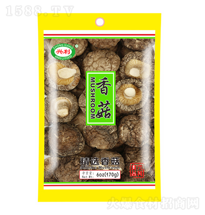 兴利  切足防木TAB1香菇 170g  干货 食用干鲜