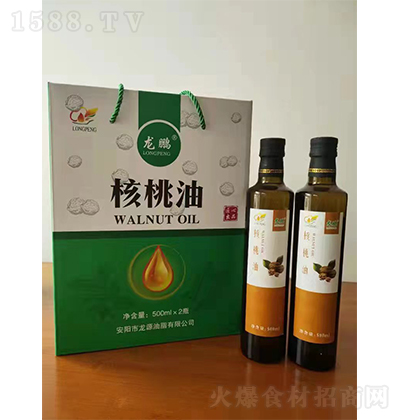 龙鹏 核桃油礼盒 1L 植物油  健康油