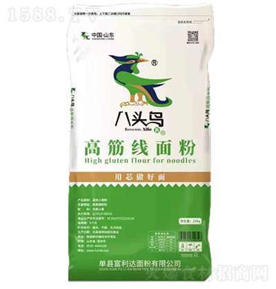 八头鸟 高筋线面粉25kg  优质面粉 粮食制品