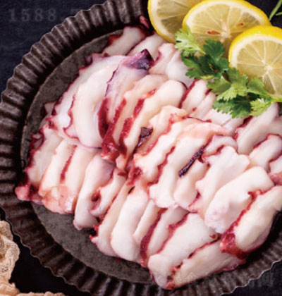 东水八爪鱼火锅切片 八爪鱼 冷冻 烹饪  冻品  新鲜美味