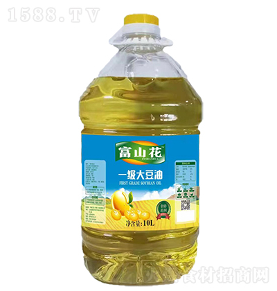 富山花 一级大豆油10L 食用油 健康油 烹饪油