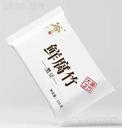 谷润福 黑豆鲜腐竹110克 豆制品 干货