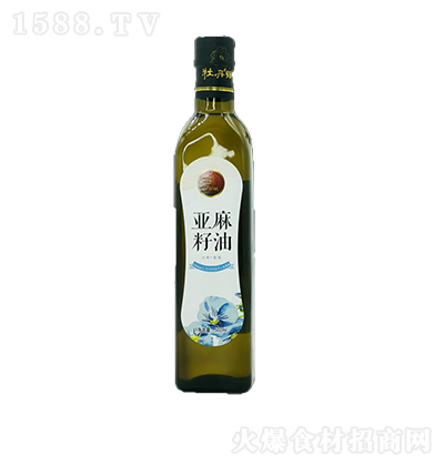 牡丹赋 亚麻籽油500ml食用油 健康油 烹饪油