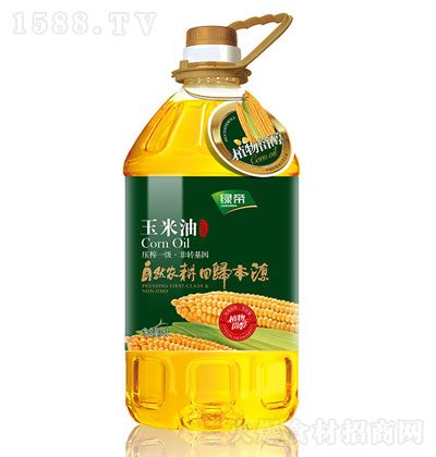 绿帝玉米油5L 食用油 玉米油 烹饪油