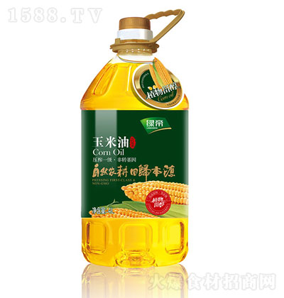 绿帝玉米油4L 食用油 玉米油 烹饪油