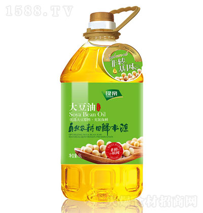 绿帝大豆油5L 食用油 大豆油 烹饪油