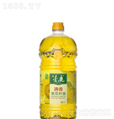 金鹿清香葵花籽油1.8L 食用油 葵花籽油