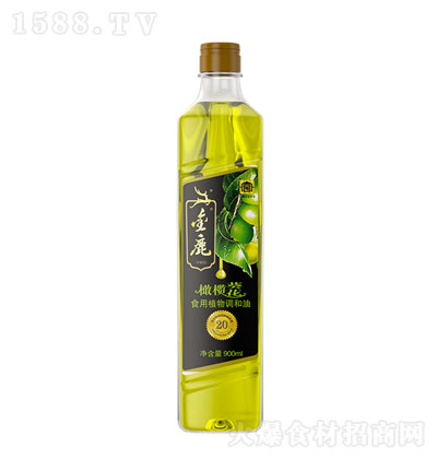 金鹿橄榄油葵花食物植物调和油900ml 食用油 植物调和油