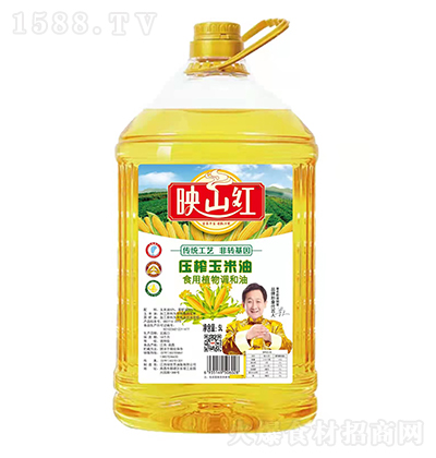 映山红 压榨玉米油5L 食用植物调和油