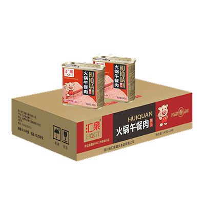 汇泉 火锅午餐肉罐头 红色包装 340g