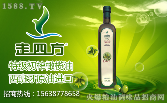 走四方特级初榨橄榄油,西班牙原油进口!“走四方”送健康!