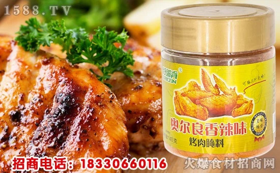 火爆的烧烤市场,一款腌肉料众商争抢!特瑞肯奥尔良香辣味烤肉腌料,快动销、大需求,更赚钱!