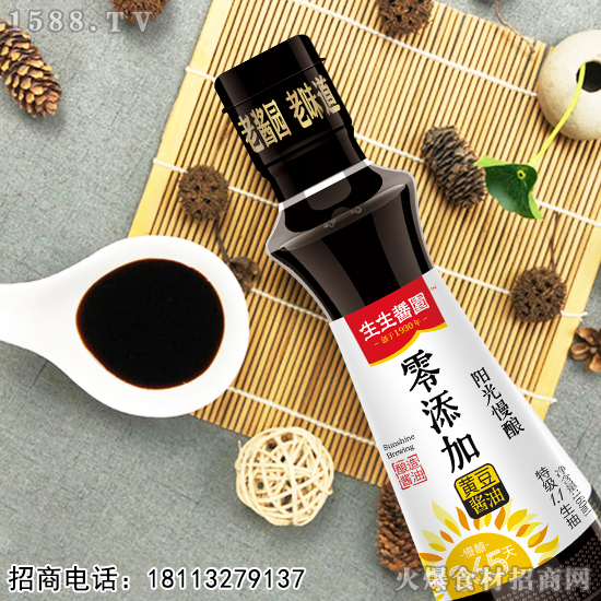 生生酱园黄豆酱油,用优质、简单的原料,慢酿出老酱园的味道!