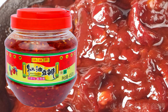 驰城牌红油豆瓣,选材新鲜,酱香味美,日常佐餐优质选择!