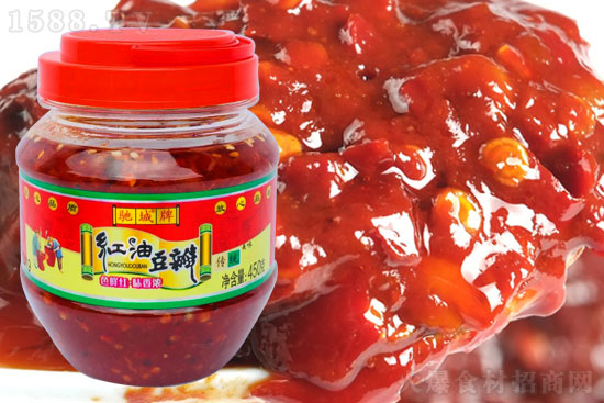 驰城牌红油豆瓣,选材新鲜,酱香味美,日常佐餐优质选择!