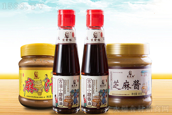 宏发祥芝麻酱,传统老工艺,经典好美味!