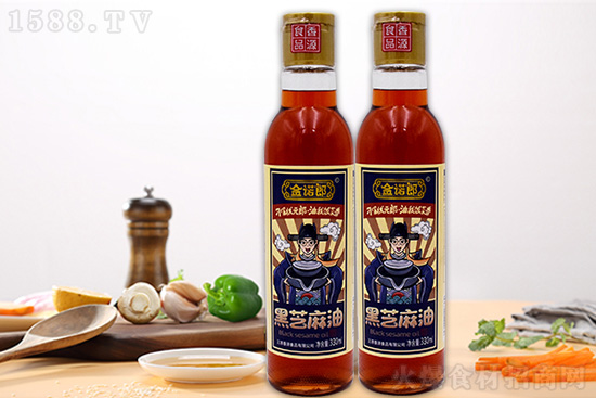 【香源食品】金诺郎黑芝麻油,润滑细腻、味道浓郁,调味佳品!
