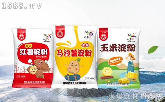 山花淀粉系列,粘滑有劲道,厨房好帮手!