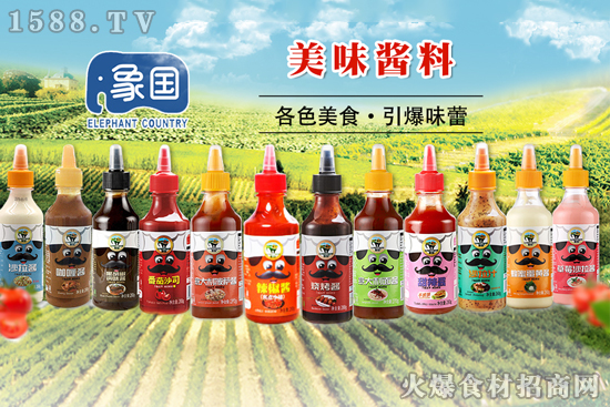 象国甜辣酱,匠心调制,辛香醇厚!