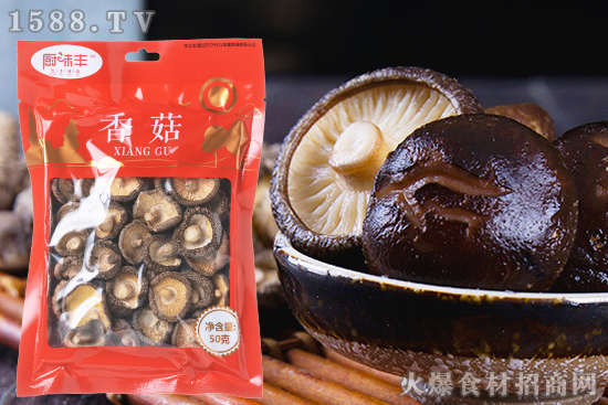 厨味丰香菇,胶质丰富、肉质肥厚,菇香浓郁!
